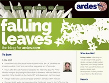 Tablet Screenshot of blog.ardes.com